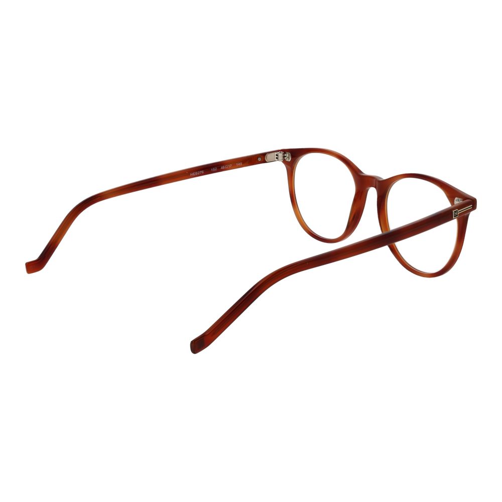 Hackett Brown Men Glasses Frame, full-rim acetate, brown color, size 48-17-145, panto style with demo plastic lenses.