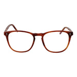 Hackett Brown Men Glasses Frame in full-rim acetate square design with demo lenses, brown color, size 52-18-140.