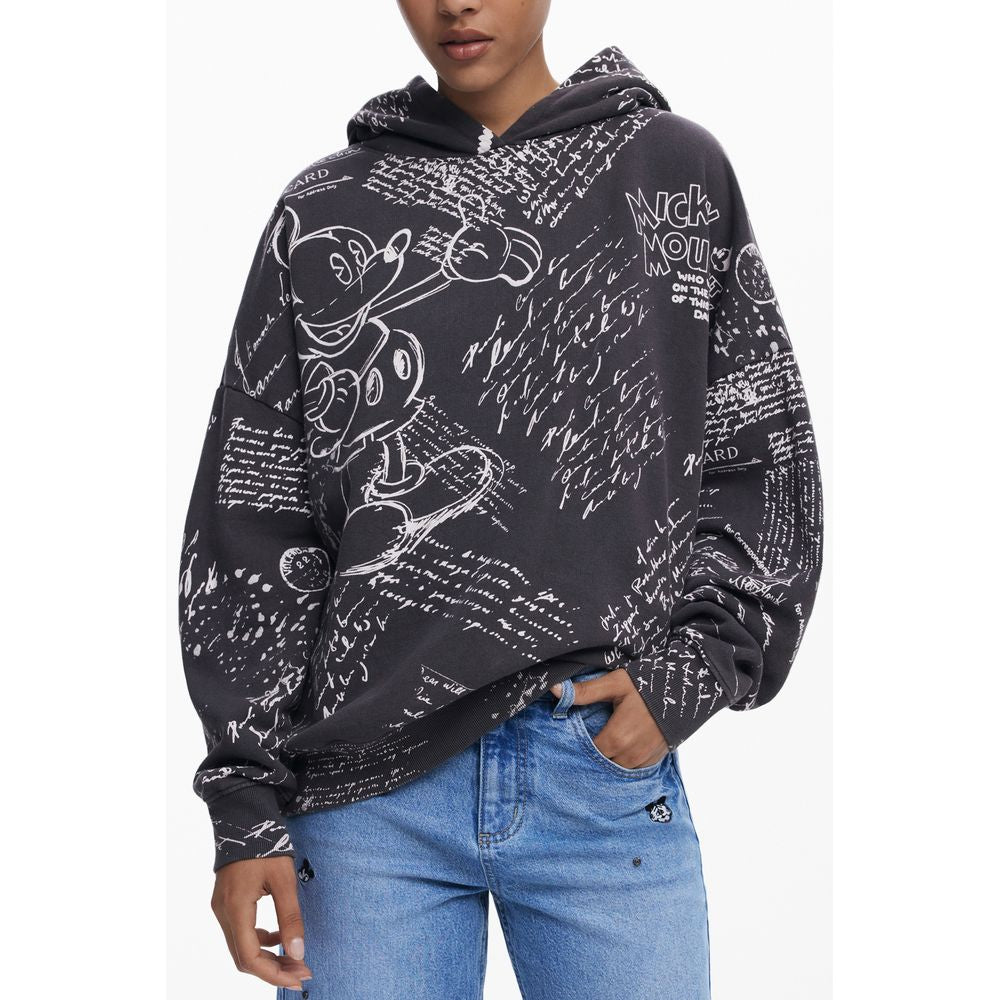 Desigual Black Cotton Sweatshirt