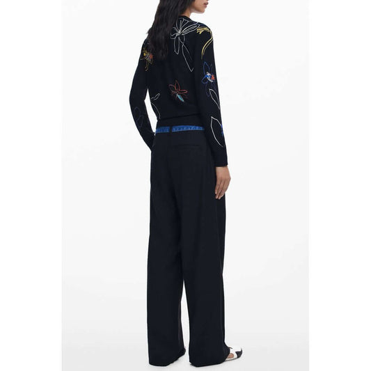 Desigual Black Viscose Women Sweater