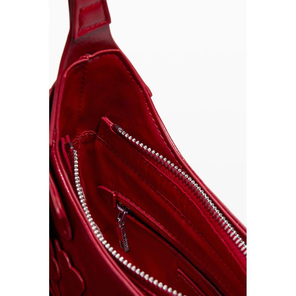 Front view with bag zipped and handles upright.