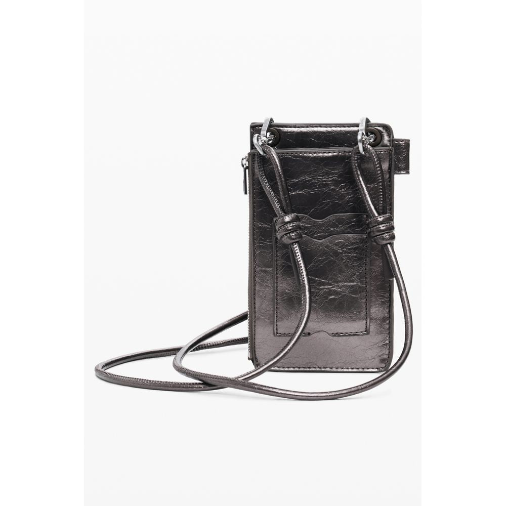 Front view with bag zipped and handles upright.