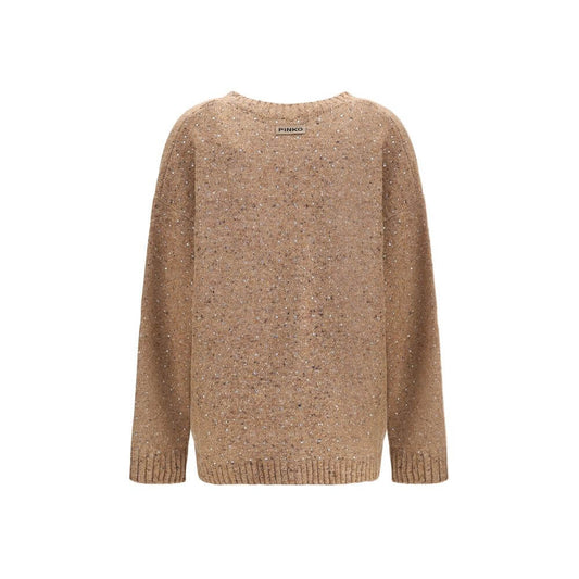 PINKO Bouclé fabric Cardigan with rhinestones