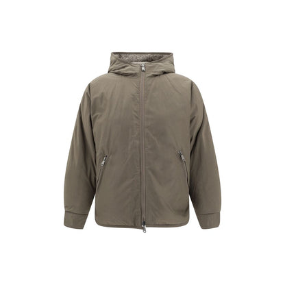 Brunello Cucinelli Brown Fleece Wool Coat