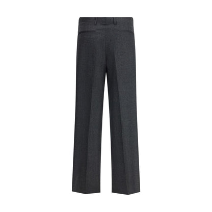 Vivienne Westwood Gray Fleece Wool Casual Pants