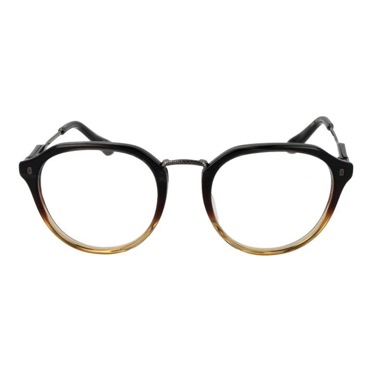 Ted Baker Multicolor Men Glasses Frame in full-rim acetate with demo lenses, size 52-21-140, stylish panto design.