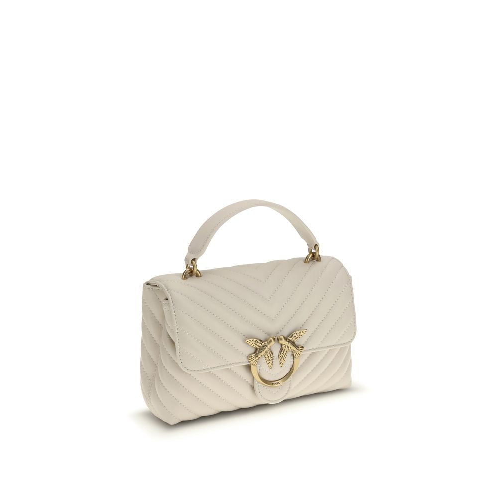 PINKO White Calf Leather Bos Taurus Wallet