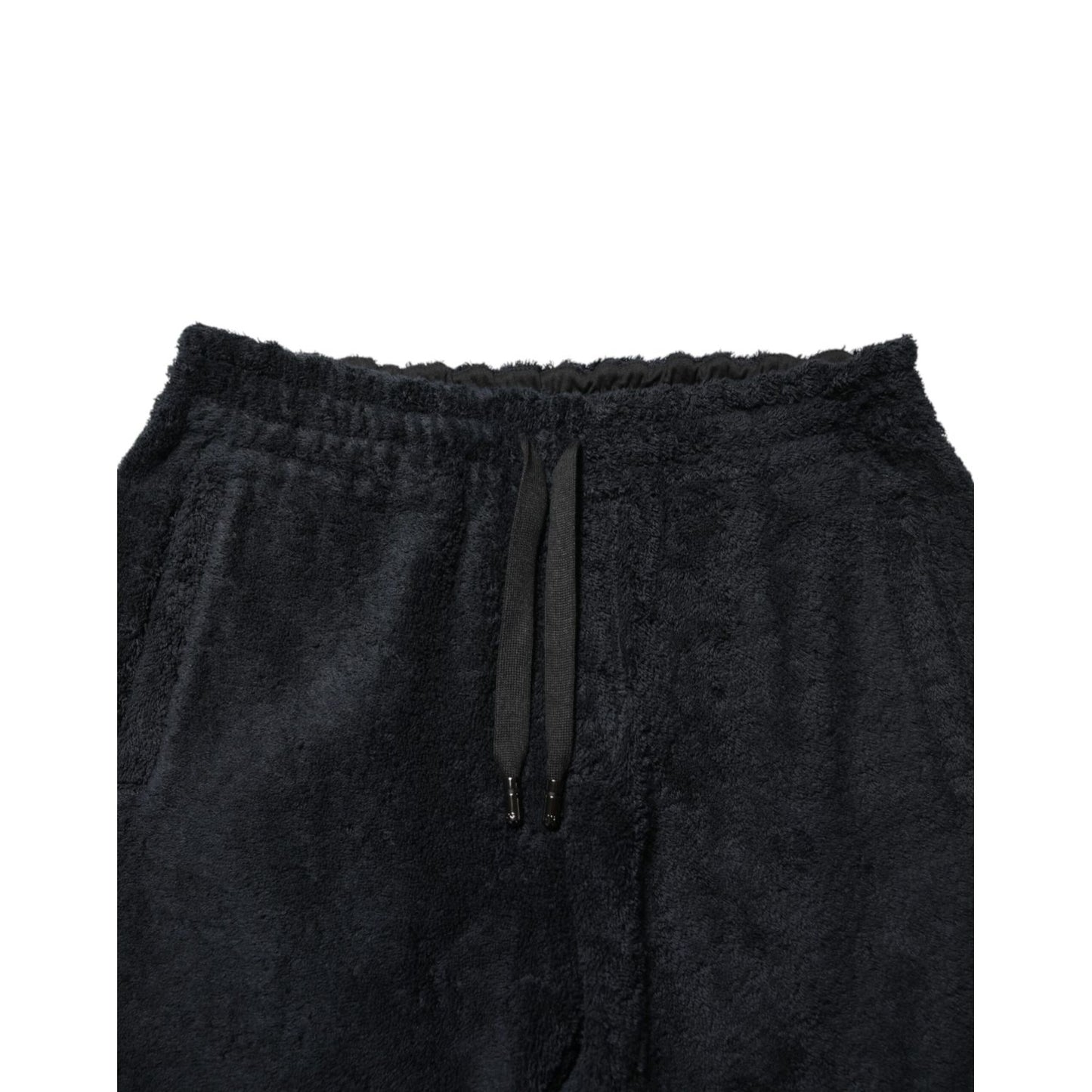 Dolce & Gabbana Black Cotton Logo Men Jogger Sweatpants Pants