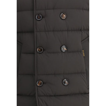 MooRER Black Polyamide Coat