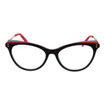 Emilio Pucci Black Women Glasses Frame, cat eye style, acetate material, full-rim design, demo lenses, 54-17-140 size