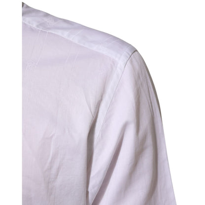 Dolce & Gabbana White Cotton MARTINI Men Formal Dress Shirt