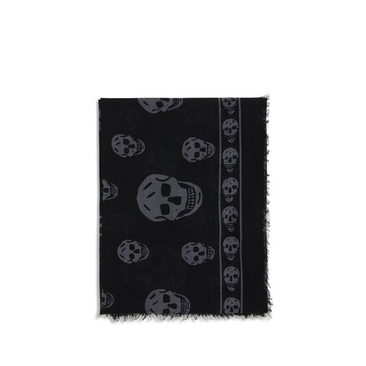 Alexander McQueen Black Modal Scarf