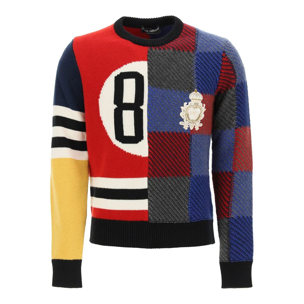Dolce & Gabbana Multicolor Wool Sweater