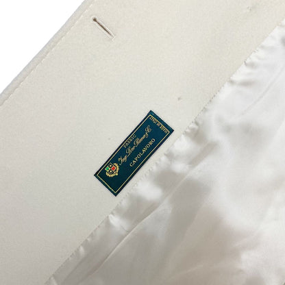 Made in Italy White Virgin Wool Women's Coat