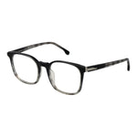 Lozza Black Unisex Glasses Frame, full-rim square style, cellulose acetate material, demo lenses, 51-20-140 size, sleek and versatile eyewear.