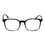 Lozza Black Unisex Glasses Frame with full-rim square style in cellulose acetate material.