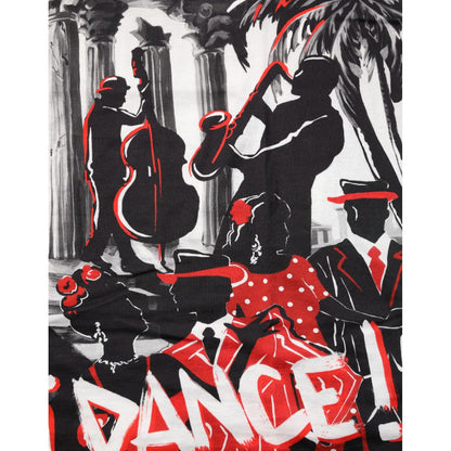 Dolce & Gabbana Multicolor Agrigento Dance Jazz Music Print T-shirt