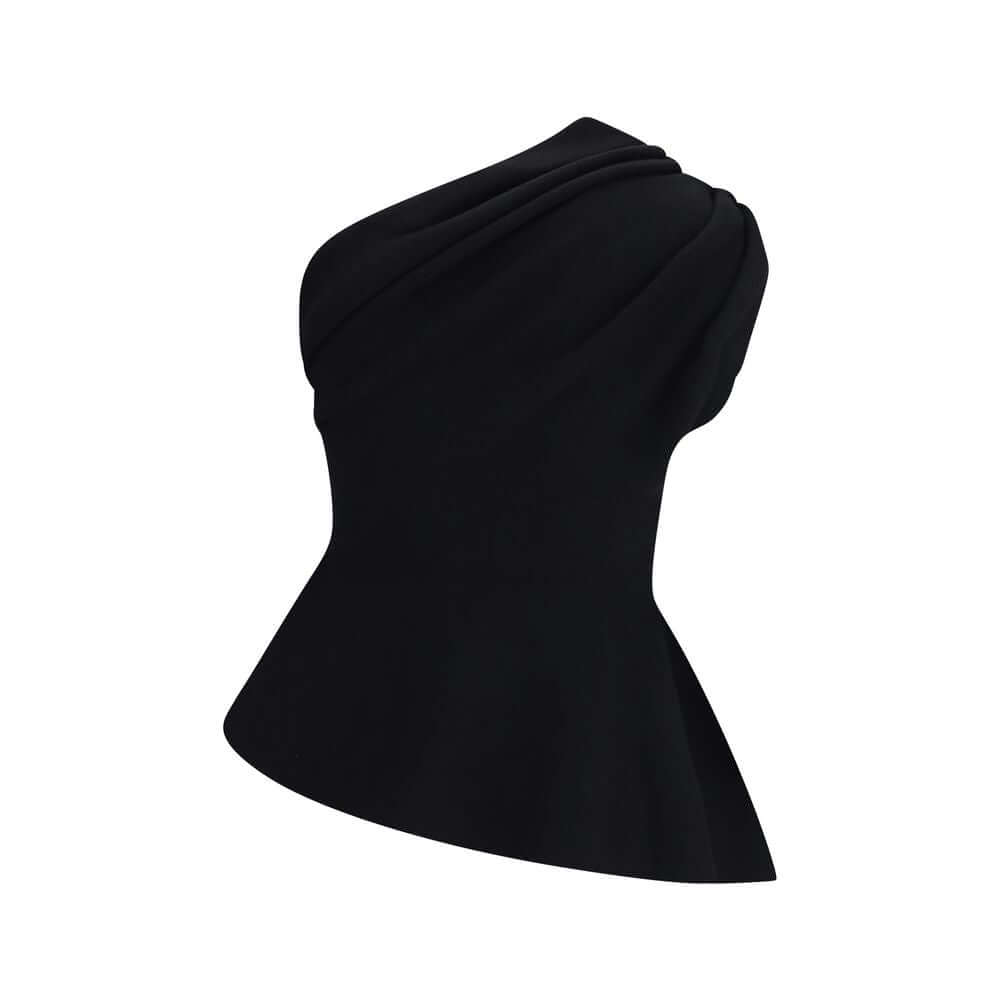 Front view with bag zipped and handles upright.
