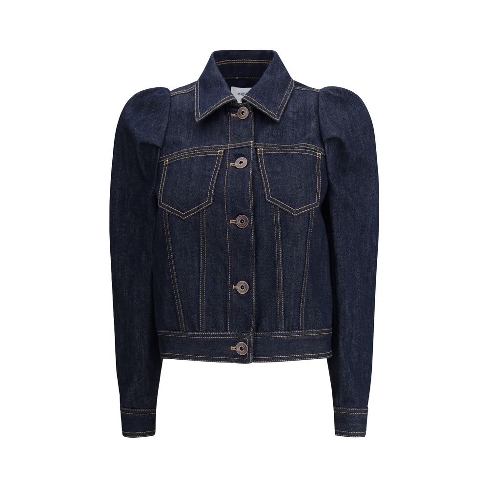 Alexander McQueen Blue Cotton Denim Jacket