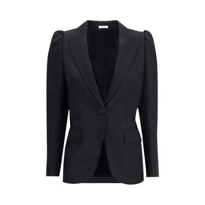 Alexander McQueen Black Wool Coat