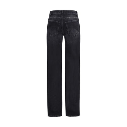 Balenciaga Black Cotton Relaxed Fit Jeans