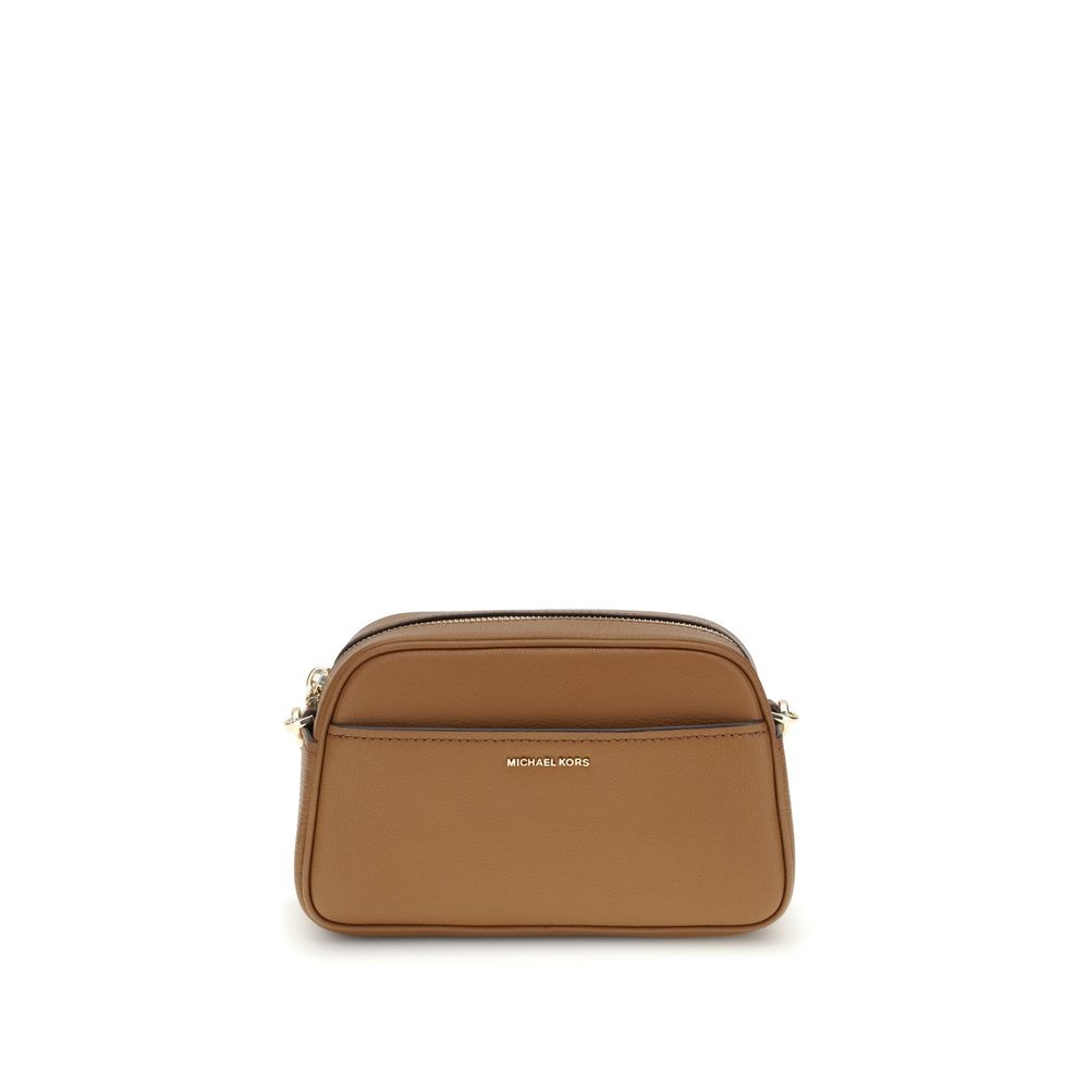 Front view with bag zipped and handles upright.