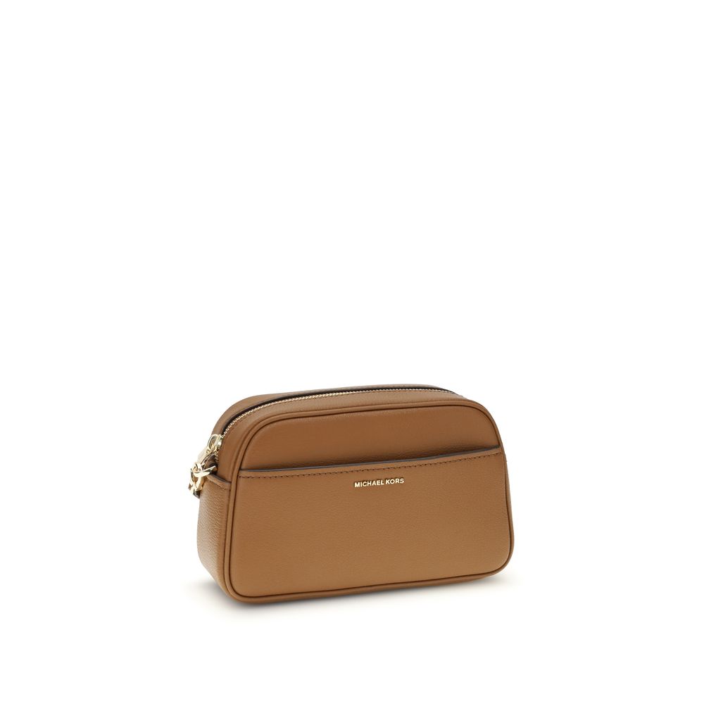 Front view with bag zipped and handles upright.