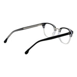 Lozza Black Unisex Glasses Frame in full-rim cellulose acetate, side view showing black temples and demo lenses.