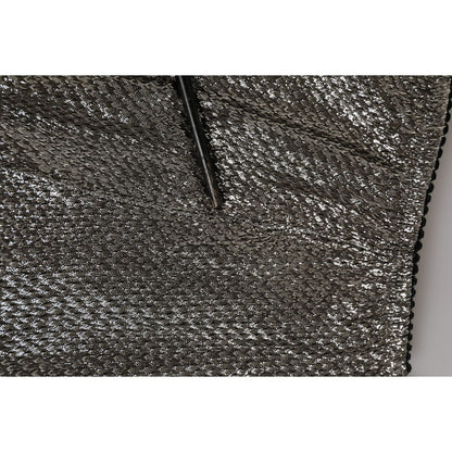 Dolce & Gabbana Gray Silk Stretch Slip Girdle Panty Underwear