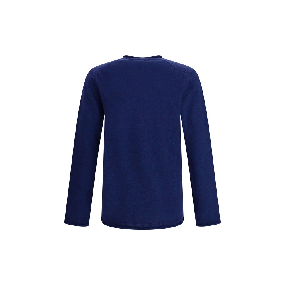 Comme Des Garçons Blue Wool Sweatshirt