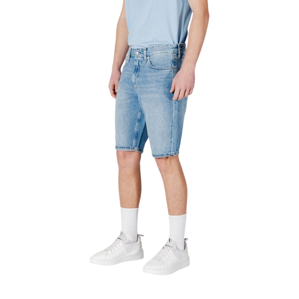 Calvin Klein Jeans Blue Cotton Bermuda Shorts