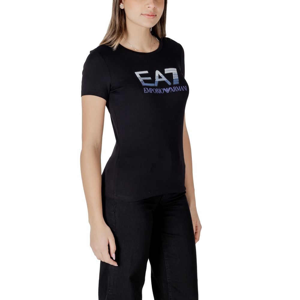 EA7 Emporio Armani Black Cotton Sportswear