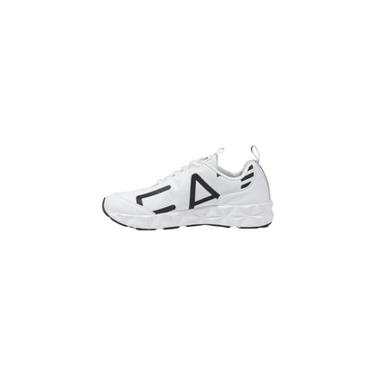 EA7 Emporio Armani Black And White Polyester Athletic Sneakers