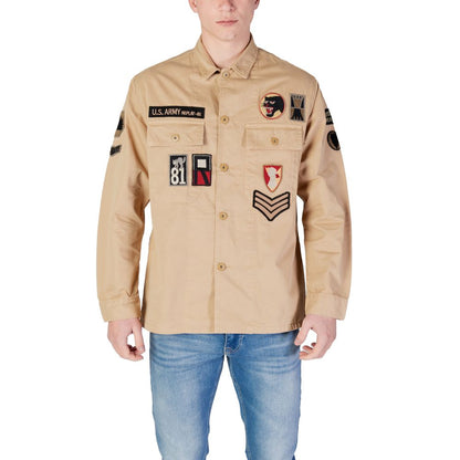 Replay Beige Denim Shirt 1728,71956299936,Beige,Clothing,Denim - Shirts - Clothing,IT46 | M,IT48 | L,Men,New with tags,Replay,Shirts - Clothing