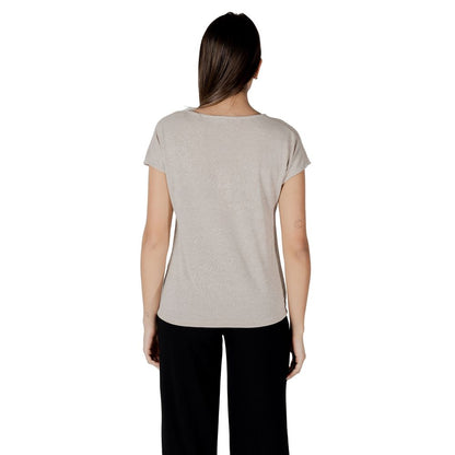 Street One Beige Polyester T-Shirt