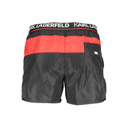 Karl Lagerfeld Black Polyester Swimwear