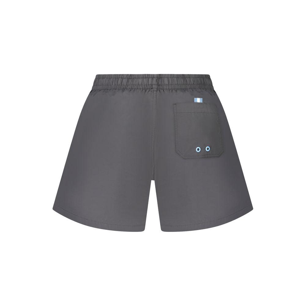 North Sails Black Cotton Swimwear, 36CM swim boxer with elastic waist, contrasting details, and logo, ocean positive.