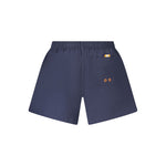 North Sails Blue Cotton Swimwear with elastic waist and contrasting details, featuring 2 pockets and ocean-positive logo application.