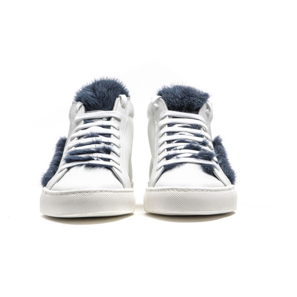 Mr&Mrs Italy White Leather Women Sneaker