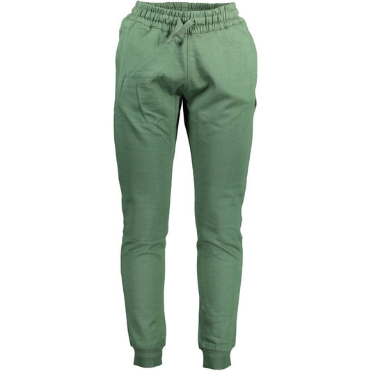 U.S. POLO ASSN. Green Cotton Pant with elastic waistband, ankle cuffs, and embroidered logo