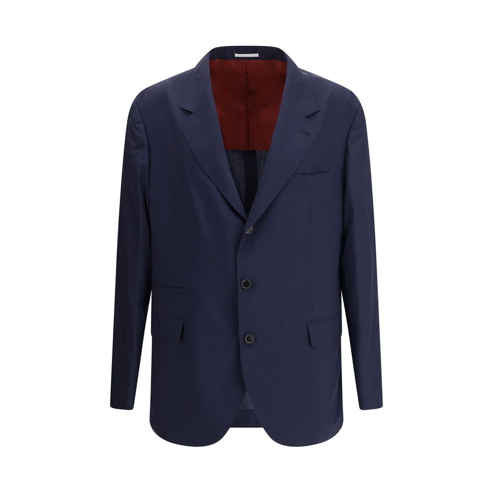 Brunello Cucinelli Blue Wool Blazer