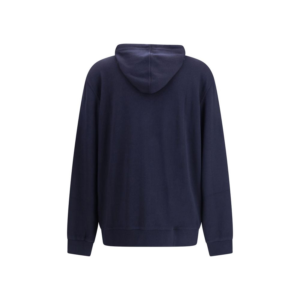 Brunello Cucinelli Blue Cashmere Sweatshirt