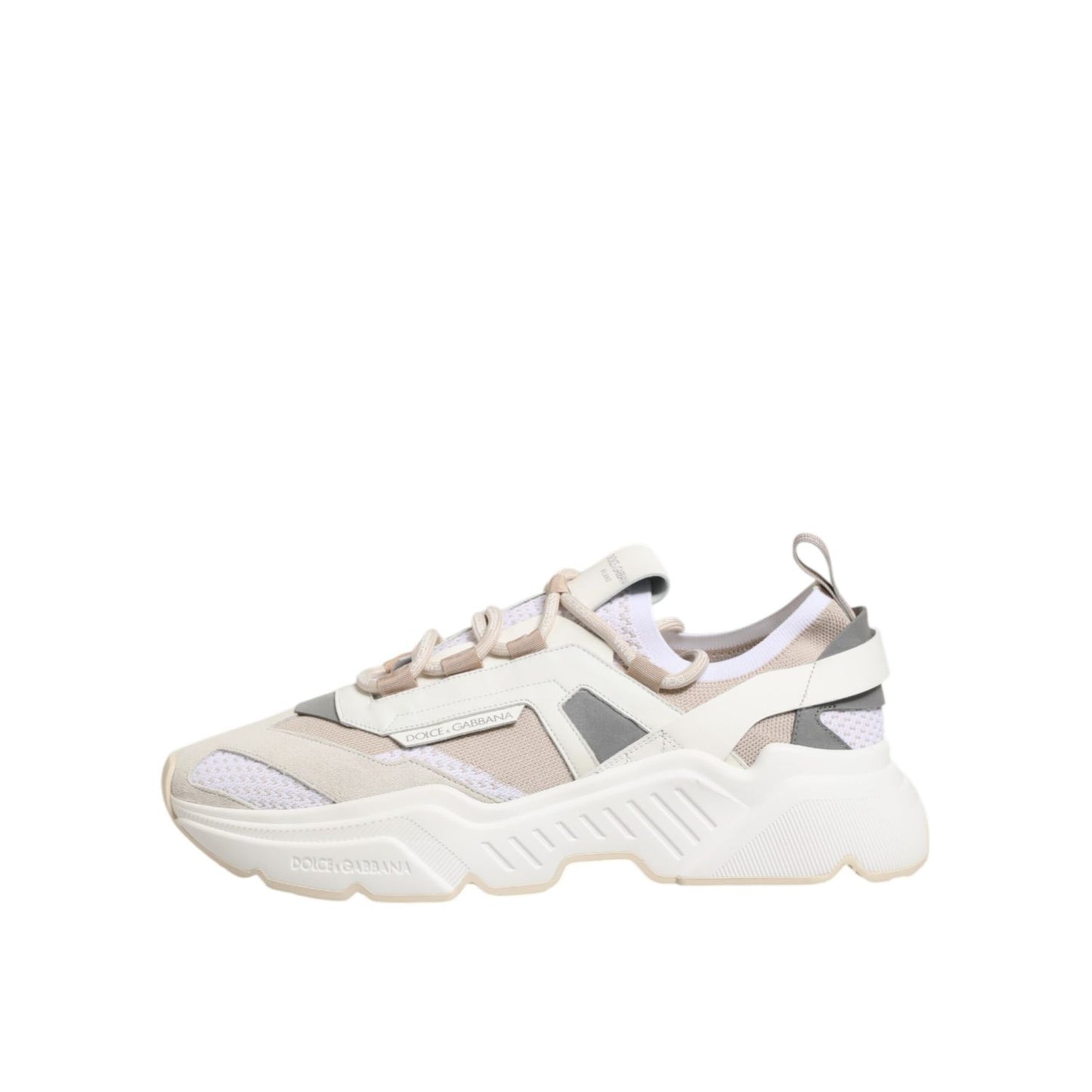 Dolce & Gabbana Multicolor Daymaster Low Top Sneakers Shoes with chunky silhouette and rubber sole.