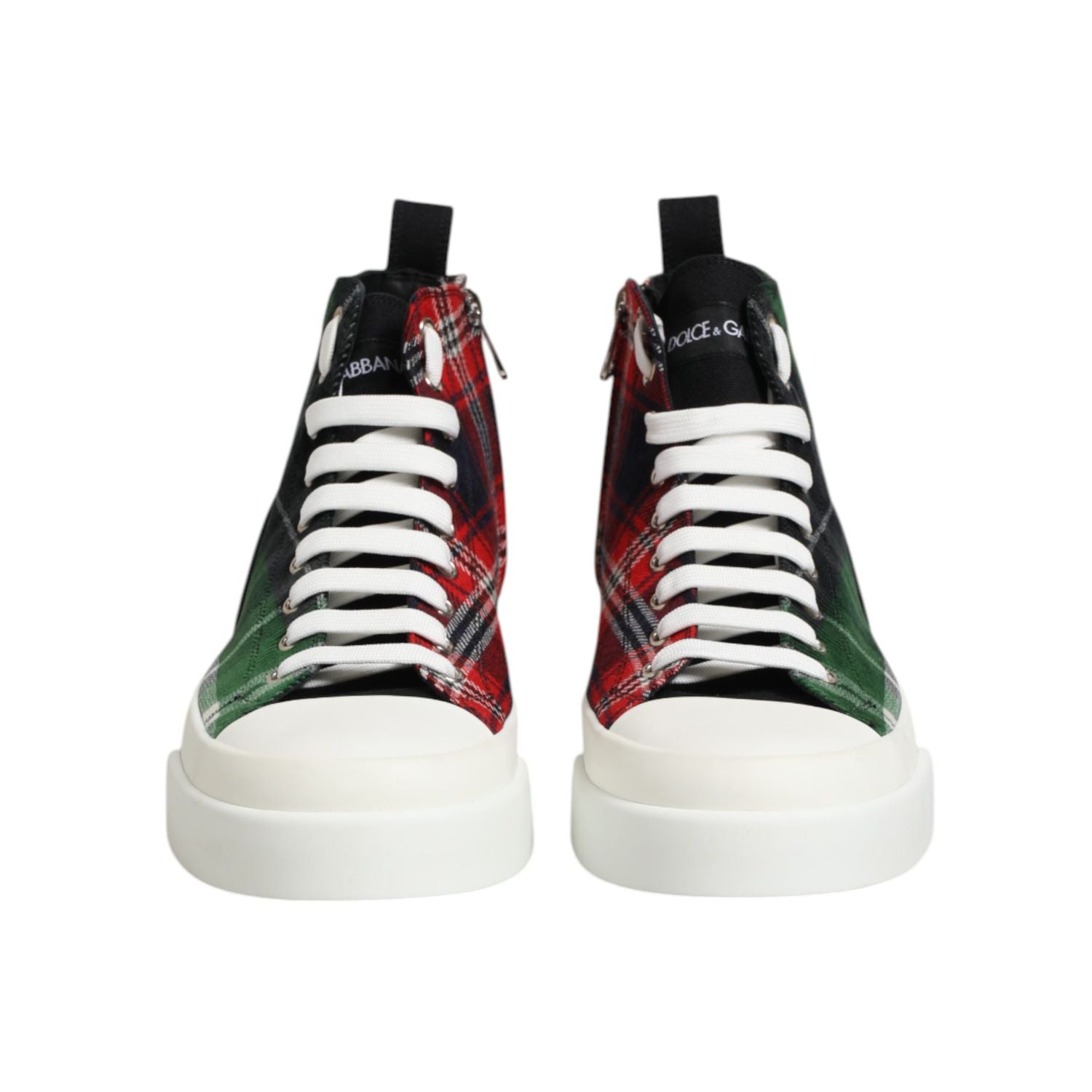 Dolce & Gabbana Multicolor Cotton High Top Men Sneakers Shoes