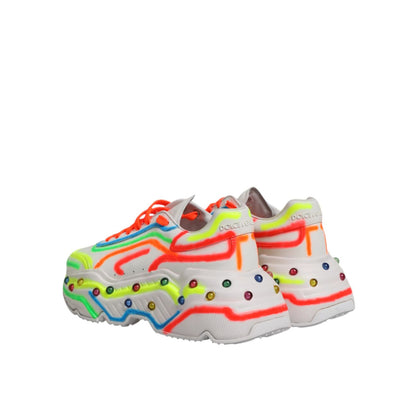 Dolce & Gabbana Multicolor Daymaster Low Top Sneakers Shoes with chunky design and logo details