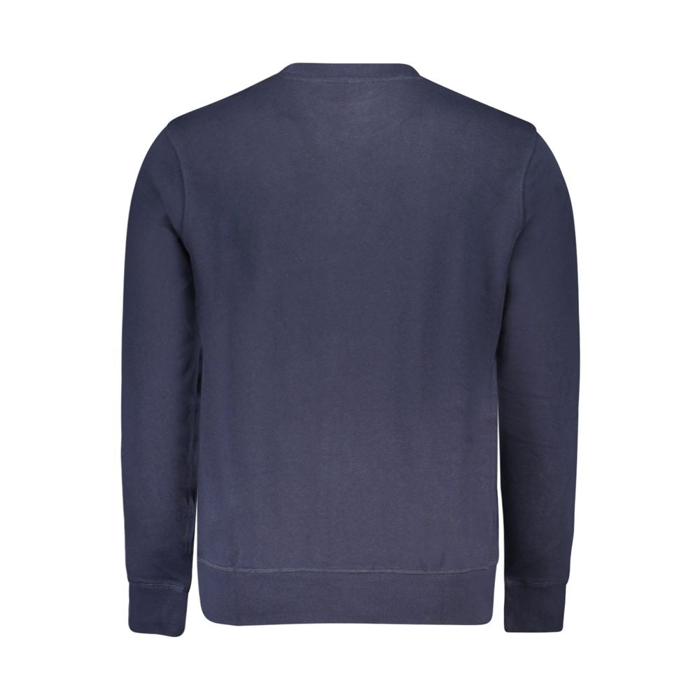 North Sails Blue Cotton Men Sweatshirt