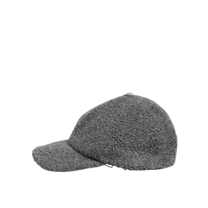 Dolce & Gabbana Gray Wool Fleece Rapper Men Baseball Capello Hat
