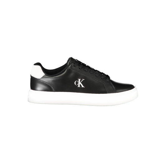 Calvin Klein Black Polyurethane Men Sneaker 1728,67403481248,Athletic - Sneakers - Shoes,Black,Calvin Klein,EU40/US7,EU41/US8,EU42/US9,EU43/US10,EU44/US11,EU45/US12,EU46,Men,New with tags,Shoes,Sneakers - Shoes