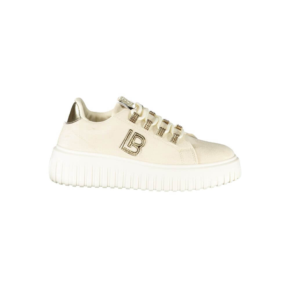 Laura Biagiotti Beige Polyester Sneaker