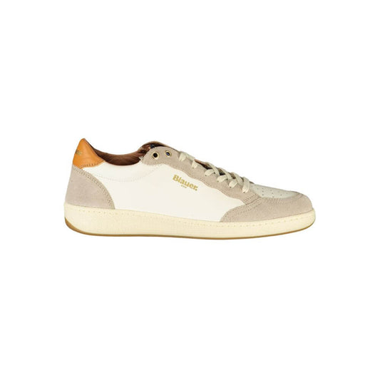 Blauer White Leather Men Sneaker 1728,67403481248,Blauer,EU40/US7,EU41/US8,EU42/US9,EU43/US10,EU44/US11,EU45/US12,EU46,Men,New with tags,Shoes,Sneakers - Shoes,White